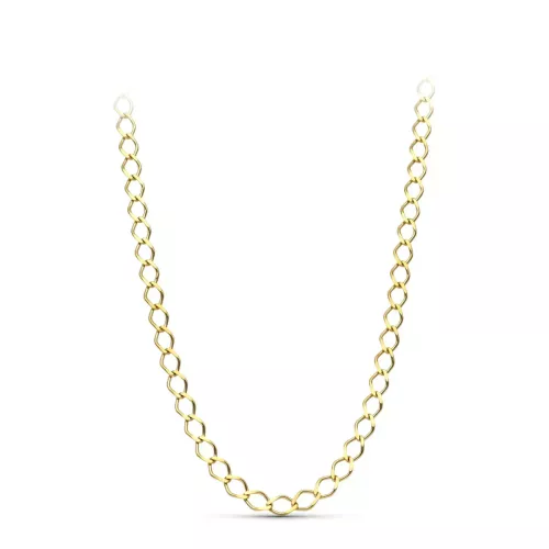 18K CADENA ORO AMARILLO MACIZA ROMBO MACIZA 50CM 11