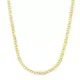 18K CADENA ORO AMARILLO BARBADA HUECA ANCHO: 4MM LARGO: 60CM 10