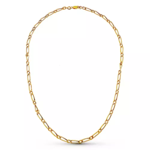 18K CADENA ORO AMARILLO CARTIER HUECA 50CM 4 MM 11