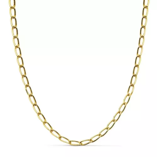 18K CADENA ORO AMARILLO BILBAO HUECA 4 MM -50CM 11