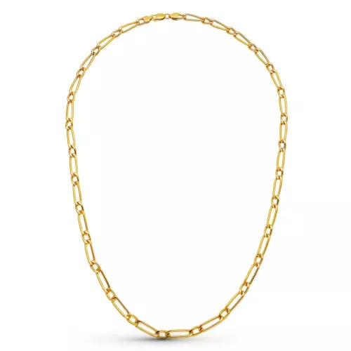18K CADENA ORO AMARILLO CARTIER HUECA 50CM 4.5 MM 11