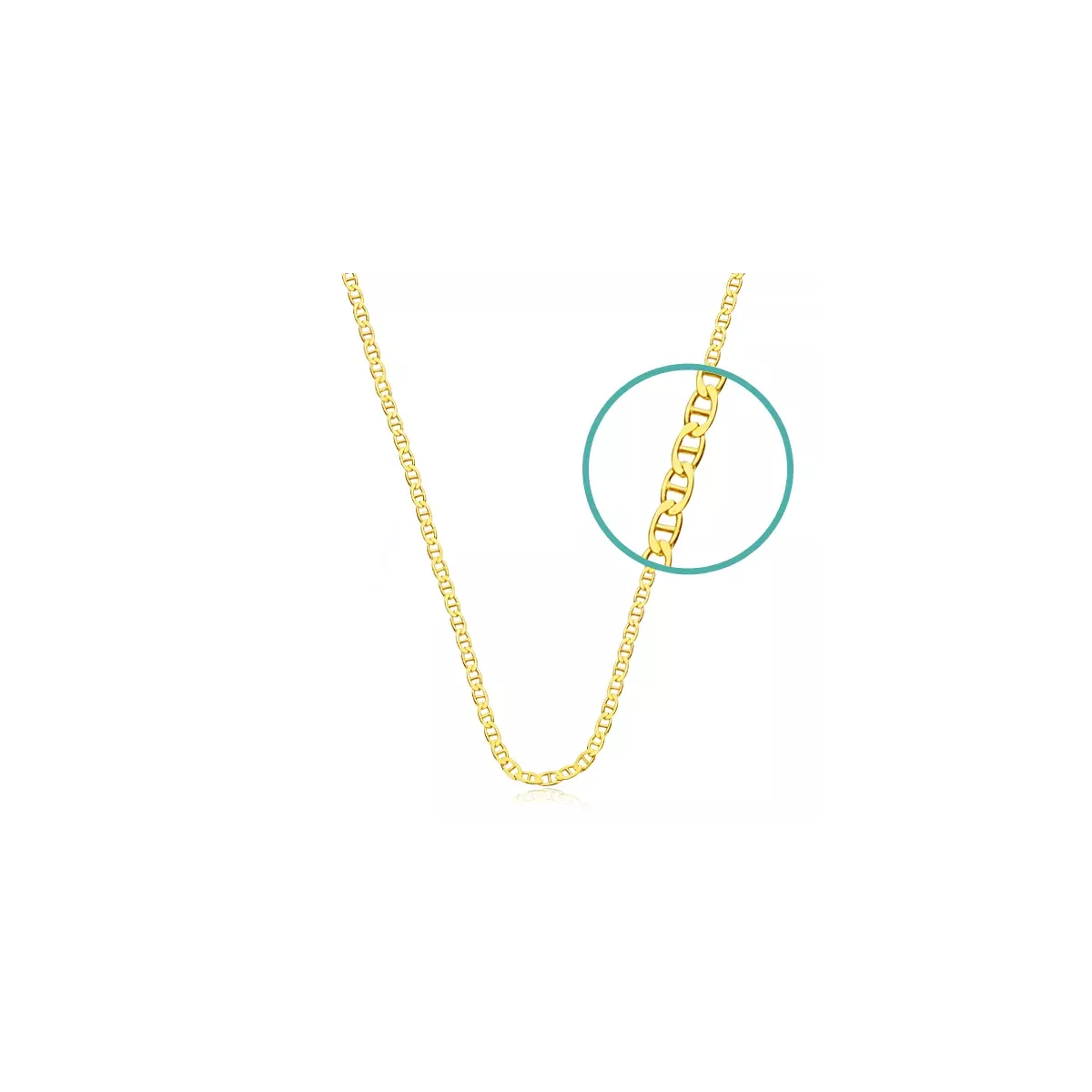 18K CADENA ORO AMARILLO HUECA BANANA. ANCHO: 4