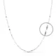 18K CADENA MACIZA ORO BLANCO 40CM 1.8 MM 1