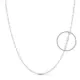 18K CADENA MACIZA ORO BLANCO 45CM 1.5 MM 1