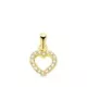 18K COLGANTE ORO AMARILLO CORAZON MINI CON CIRCONITA 7.5X7 MM 0