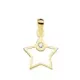 18K COLGANTE ORO AMARILLO ESTRELLA CIRCONITA 12X12 MM 0