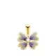 18K COLGANTE ORO AMARILLO MARIPOSA AZUL CON CIRCONITA. 11