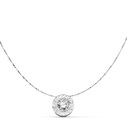 18K GARGANTILLA ORO BLANCO CON COLGANTE 6