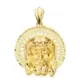 18K COLGANTE COLGANTE ORO AMARILLO CABEZA DE CRISTO ORLA 31X31 MM 9