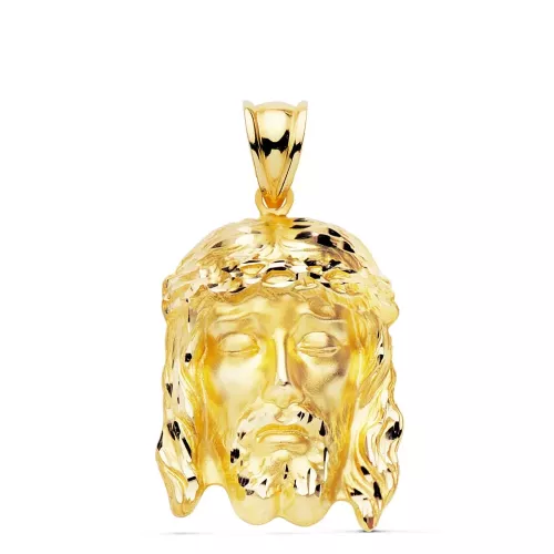 18K COLGANTE CRISTO DE LA BUENA MUERTE ORO AMARILLO 27X19 MM 4