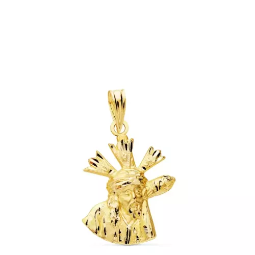 18K COLGANTE CRISTO DEL GRAN PODER ORO AMARILLO SILUETA 20X15 MM 1