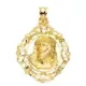 18K COLGANTE CRISTO ORO AMARILLO ESTAMPADO CERCO. 32X29 MM 5
