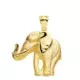 18K COLGANTE ELEFANTE SILUETA ORO AMARILLO 32X30 MM 10