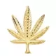 18K COLGANTE HOJA MARIHUANA ORO AMARILLO 44X37 MM 7