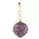 18K COLGANTE ORO AMARILLO BOLA HILOS MORADOS 4
