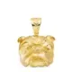 18K COLGANTE ORO AMARILLO CABEZA BULLDOG INGLES TALLADA 27X31 MM 29