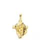 18K COLGANTE ORO AMARILLO CABEZA DE CRISTO CON CRUZ. 26X18 MM 2.40 GRS 2