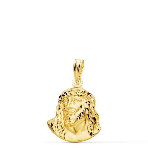 18K COLGANTE ORO AMARILLO CABEZA DE CRISTO DE MURILLO 18X14 MM 1