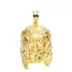18K COLGANTE ORO AMARILLO CABEZA DE CRISTO ESTAMPADO. 30X19 MM 4