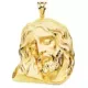 18K COLGANTE ORO AMARILLO CABEZA DE CRISTO 42X35 MM 17