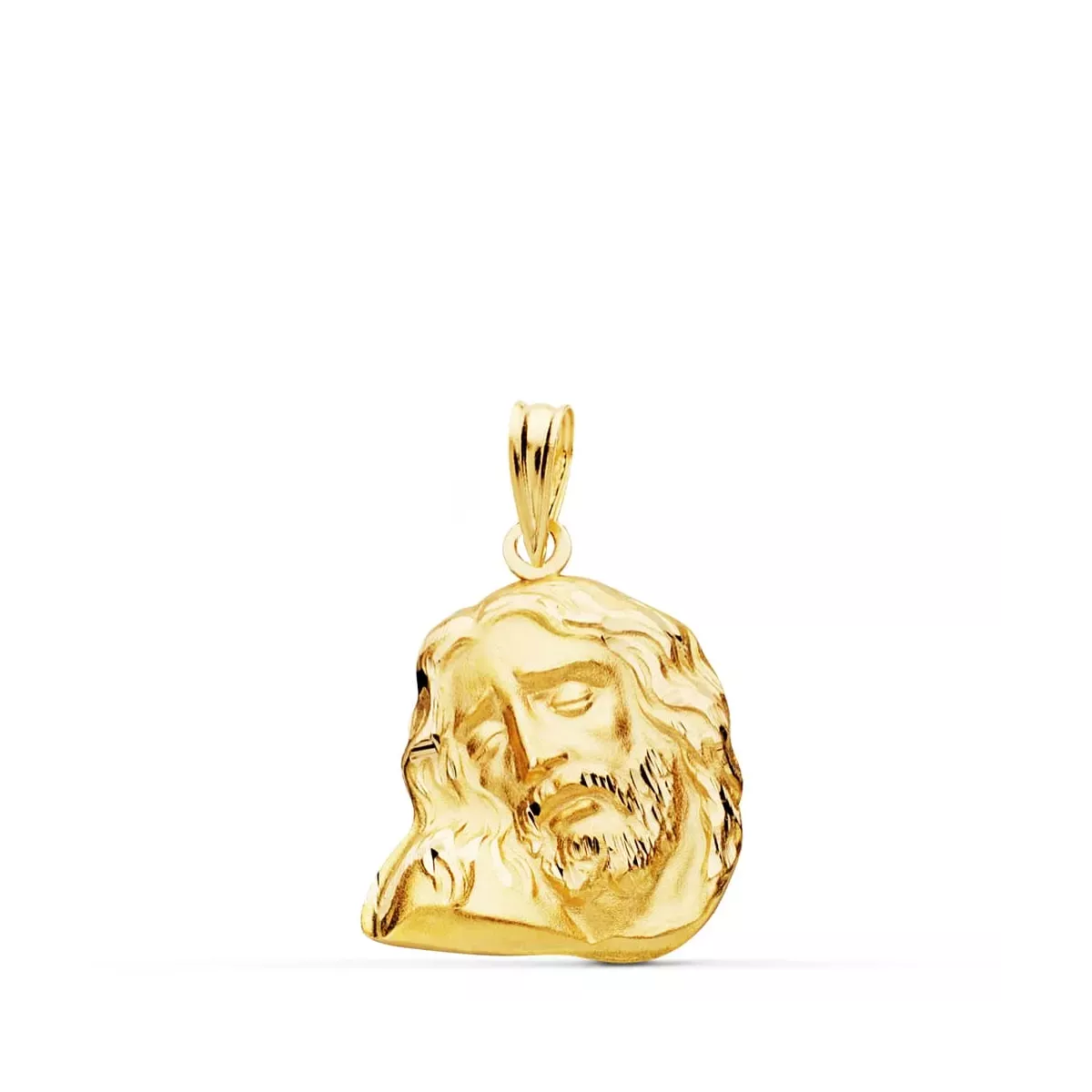 18K COLGANTE ORO AMARILLO CABEZA DE CRISTO 20X16 MM 2