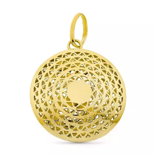 18K COLGANTE ORO AMARILLO CALADO 28X25 MM 4