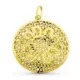 18K COLGANTE ORO AMARILLO CIRCULO CALADO 38X35 MM 7
