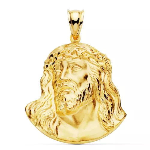 18K COLGANTE ORO AMARILLO CRISTO DE MURILLO 30X27 MM 7