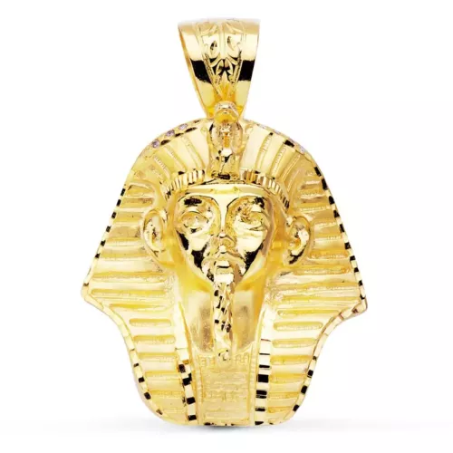 18K COLGANTE ORO AMARILLO FARAON GIGANTE. 46X44 M 50