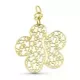 18K COLGANTE ORO AMARILLO FLOR CALADA 37X40 MMÇ 5