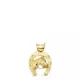 18K COLGANTE ORO AMARILLO HERRADURA CABALLO 23X20 MM 6