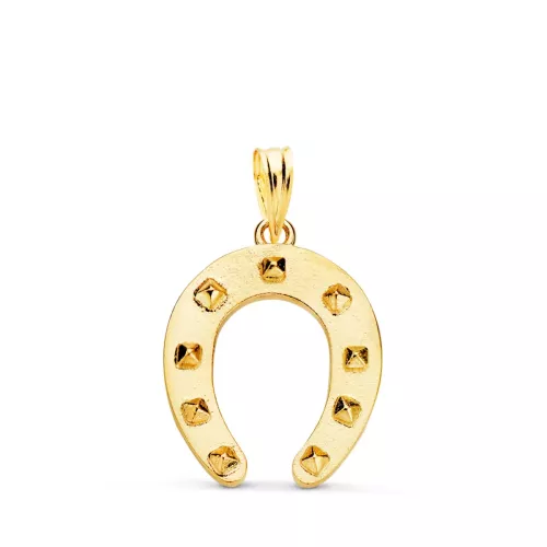 18K COLGANTE ORO AMARILLO HERRADURA MACIZO. MEDIDA: 20 X 16 MM 2
