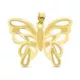 18K COLGANTE ORO AMARILLO LASER MARIPOSA 39X30 MM 3