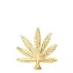 18K COLGANTE ORO AMARILLO MARIHUANA TALLADA 30X28 MM 3