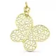 18K COLGANTE ORO AMARILLO MARIPOSA CALADO 40X33 MM 4