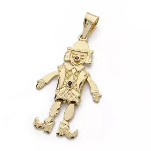 18K COLGANTE ORO AMARILLO PAYASO ARTICULADO. 35X10 MM 4