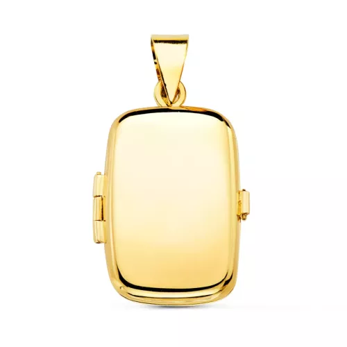 18K COLGANTE ORO AMARILLO PORTAFOTO OVAL LISO 25X20 MM 4