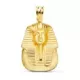 18K COLGANTE ORO AMARILLO TUTANKAMON MATIZADO. 24X18 MM 3