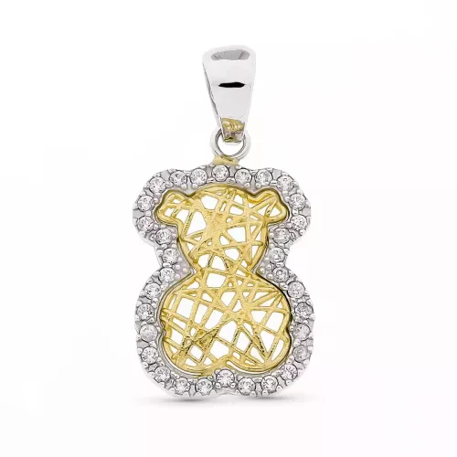 18K COLGANTE ORO BICOLOR ORO CIRCONITAS 4,05gr