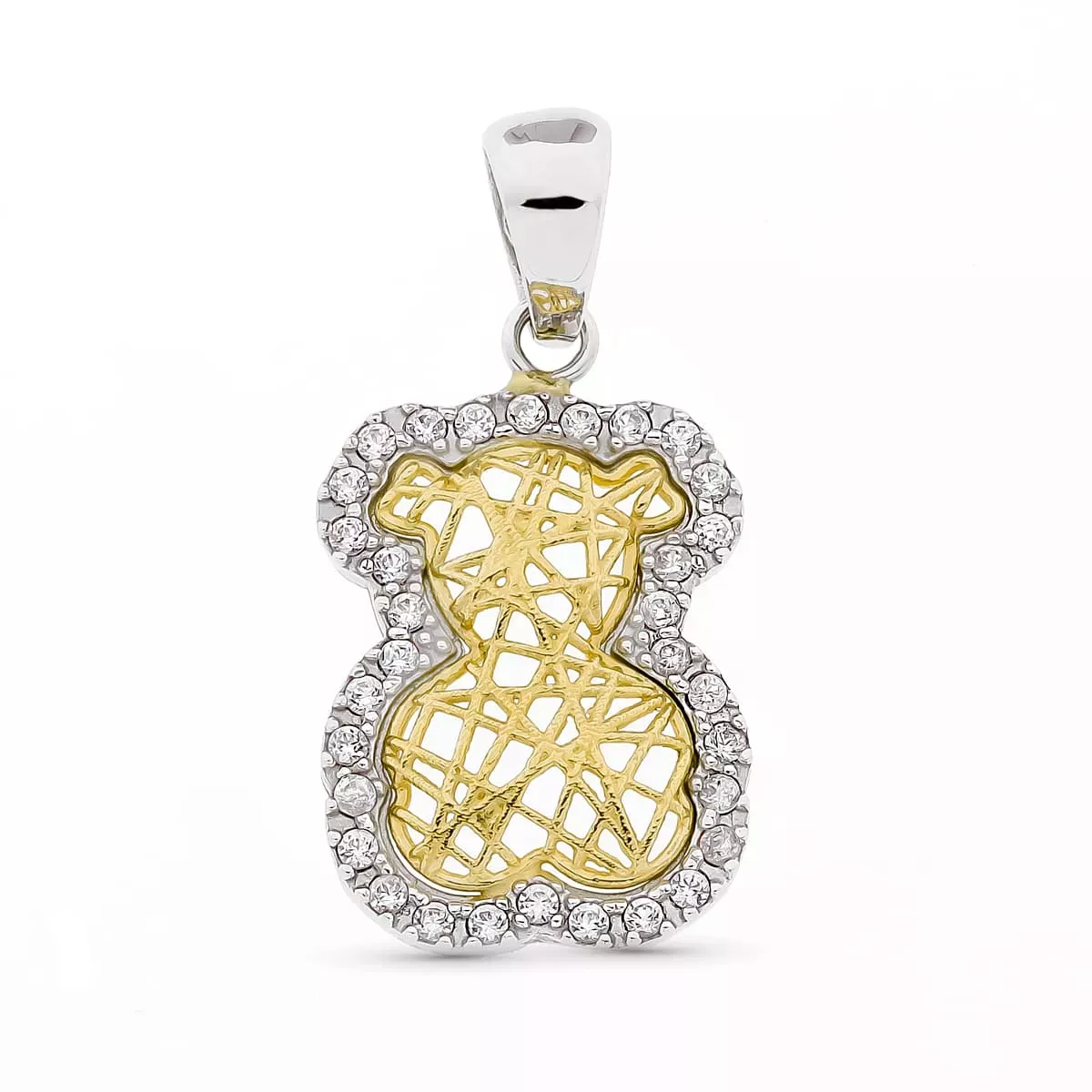 18K COLGANTE ORO BICOLOR ORO CIRCONITAS 4