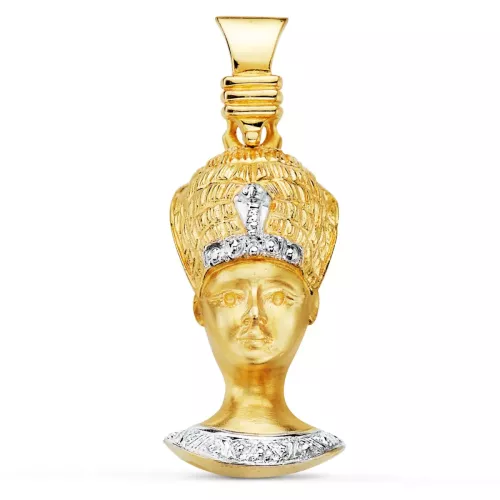 18K COLGANTE ORO BICOLOR SACERDOTE EGIPCIO 13
