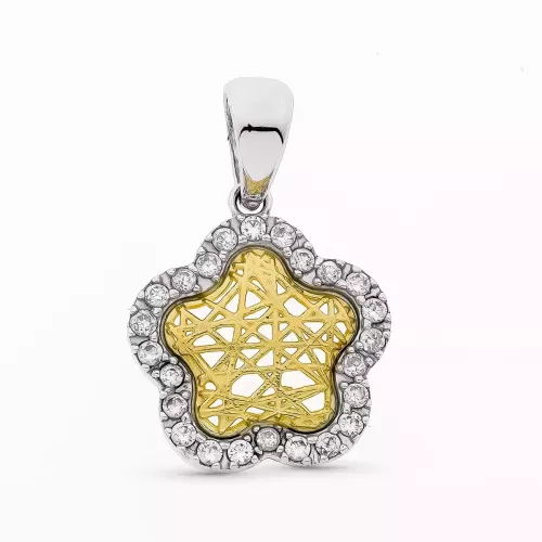 18K COLGANTE ORO BICOLOR 21X18 MM 3