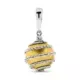 18K COLGANTE ORO BLANCO HUECO BOLA ORO BLANCO O BICOLOR 3