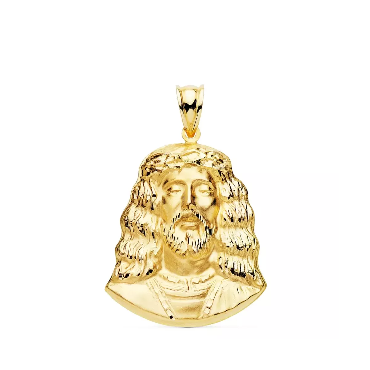 18K COLGANTE ROSTRO CRISTO DE MEDINACELI ORO AMARILLO. 32 X 25 MM 5