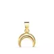 18K COLGANTE ORO AMARILLO CUERNO MINI BRILLO 10 X 9 MM 0