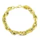 9K PULSERA ORO AMARILLO TRIPLE ESLABON. 20CM 9