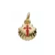 18K COLGANTE ORO AMARILLO CONCHA DE SANTIAGO SIMPLE 10 MM 0