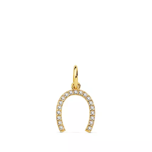 18K COLGANTE ORO AMARILLO HERRADURA 11X9 MM 0