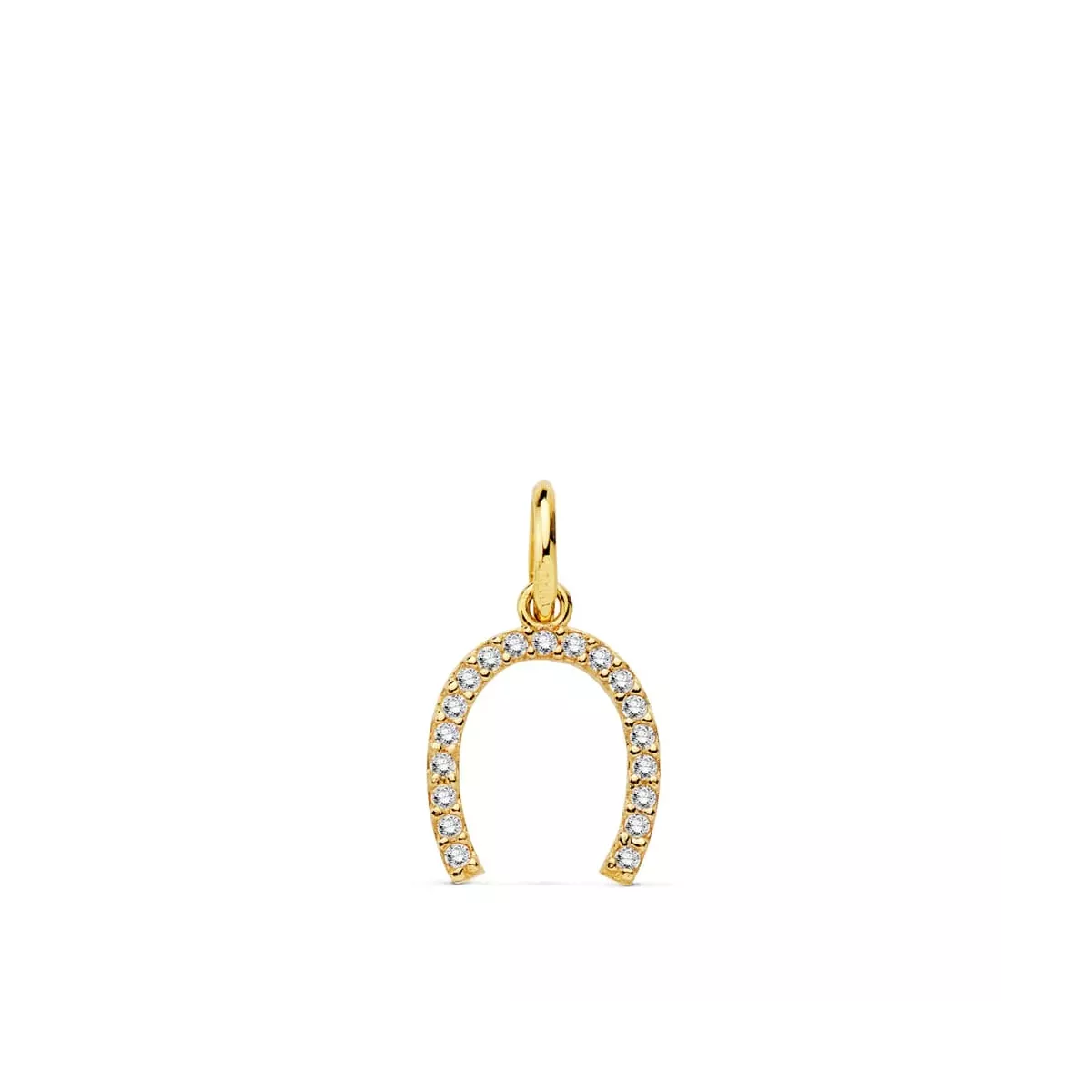 18K COLGANTE ORO AMARILLO HERRADURA 11X9 MM 0