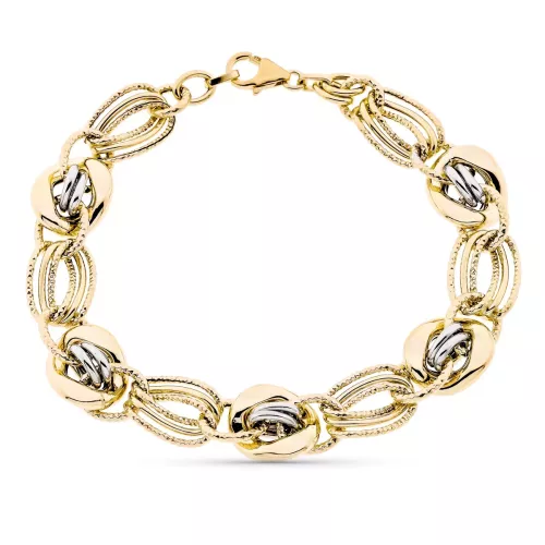 9K PULSERA ORO AMARILLO HUECA 20CM 7,95gr